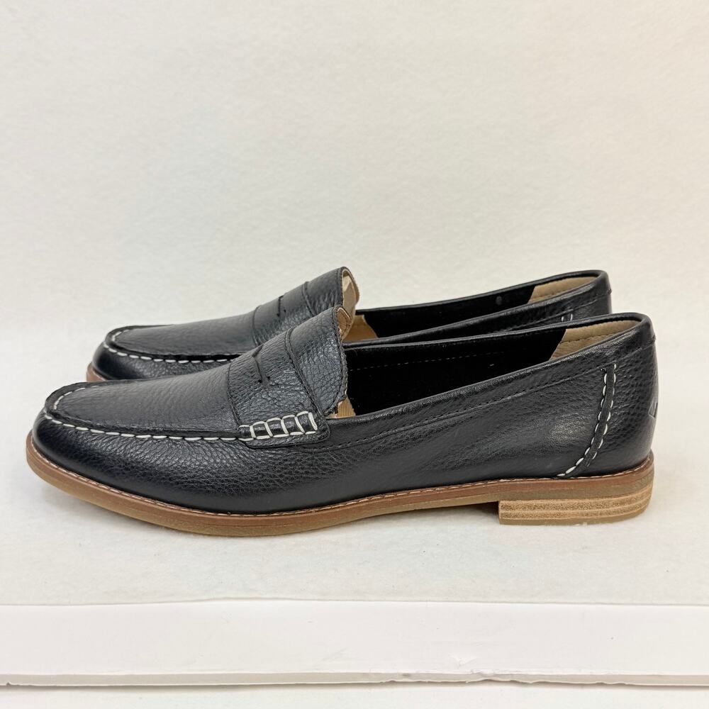 NEW Sperry Womens Seaport Leather Penny Loafer Classic Style Moc Toe Size 9.5 M - Picture 7 of 12